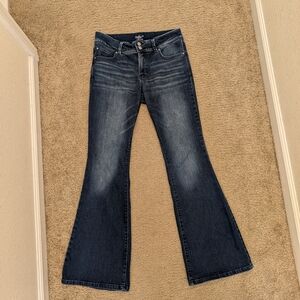 Women's Flared Blue Jeans